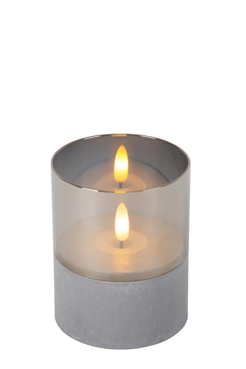 Lucide VELAS - Tafellamp - Batterijen - Ø 8 cm - LED - 3x0,2W 2700K - Fumé - Set van 3 - detail 1
